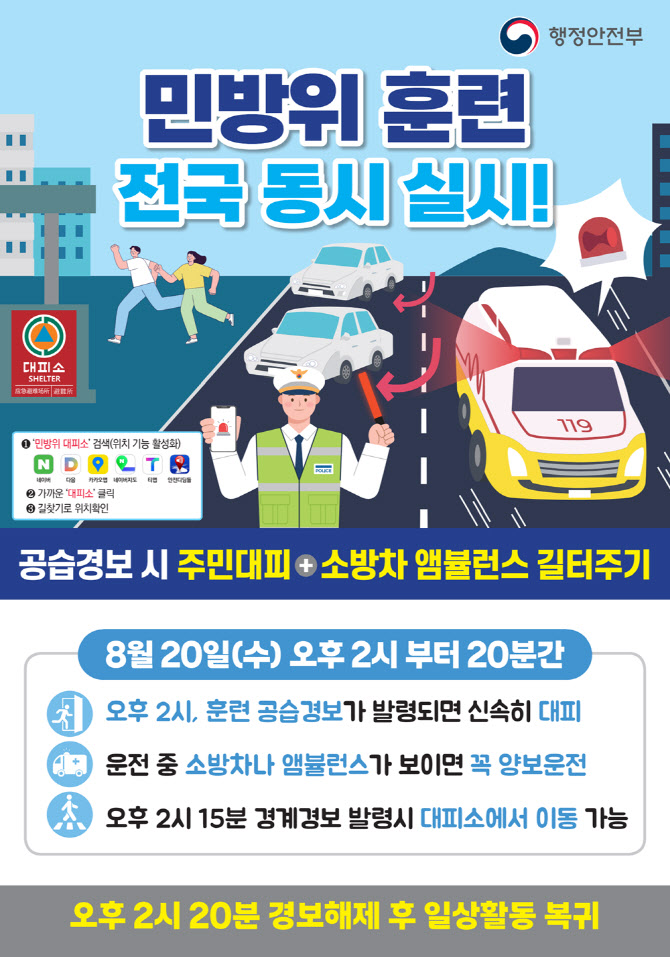 “모세의 기적 재현되나”…전국 곳곳서 ‘소방차 길터주기’ 훈련