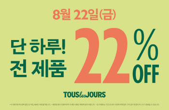 "뚜레쥬르 모든 빵 22% 할인 한대"…빵순이들 '희소식'
