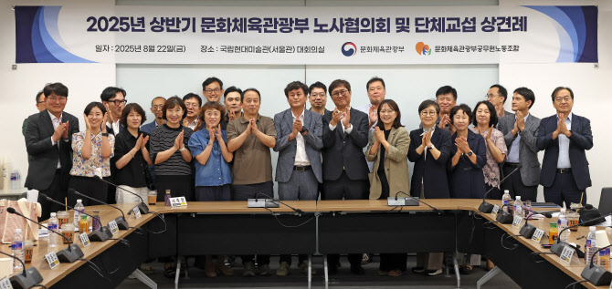 최휘영 장관, 상반기 노사협의회 및 단체교섭 상견례[포토]