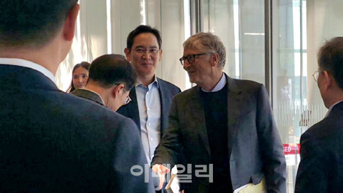 [포토] 이재용회장, 빌 게이츠와 서초사옥서 회동