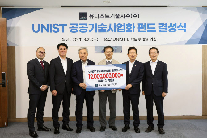 유니스트기술지주, 120억 펀드 결성…덕산그룹·BNK 울산 자본 합류