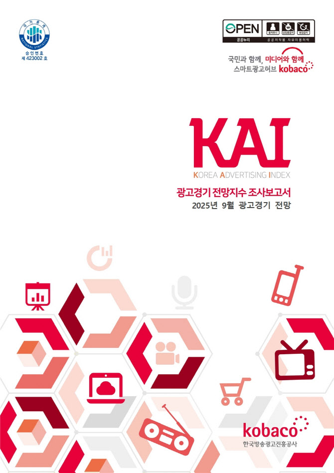 코바코, 9월 광고 경기 소폭 상승 전망