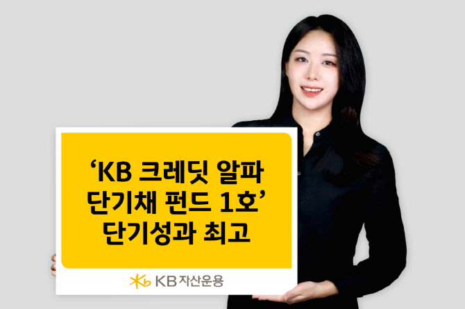 KB운용 "‘KB 크레딧 알파 단기채 1호’ 최근 3개월 1위"