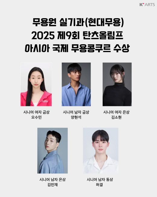 오수민·양현석, '탄츠올림프 국제 무용 콩쿠르' 금상 수상