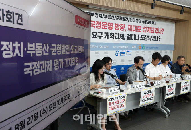 [포토] 국정운영 방향 평가 기자회견