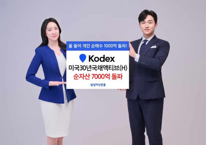 ‘KODEX 미국30년국채액티브(H) ETF’ 순자산 7천억 돌파