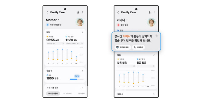 부모님 안부도 챙긴다…삼성 스마트싱스 패밀리케어 강화
