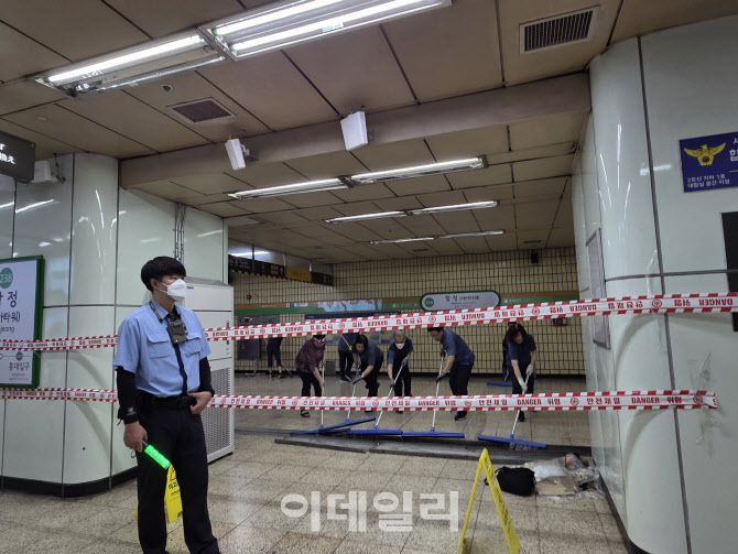 "연기가 갑자기 미친 듯이"…합정역 '배터리 연기' 소동(종합)