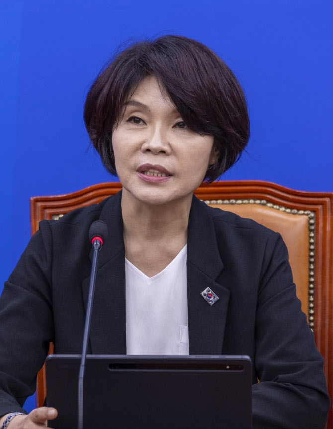 한정애 "李정부 첫 예산안, 2030년 잠재성장률 3% 마중물"