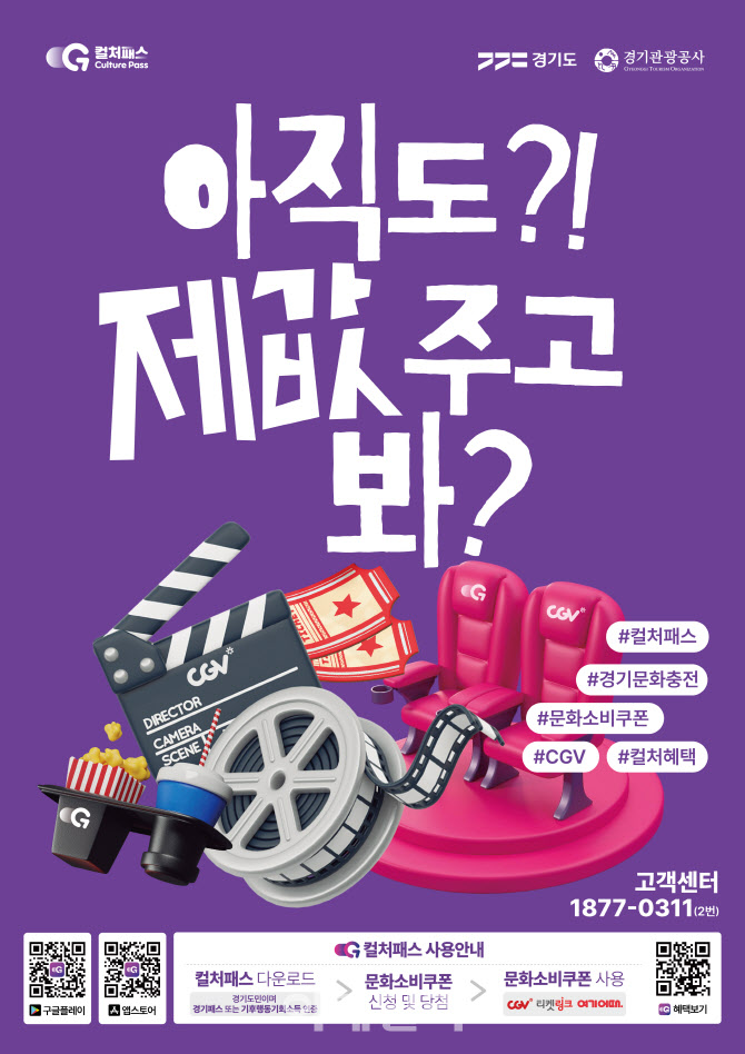 경기도민이면 영화·전시·공연에 숙박도 할인 '경기 컬처패스'