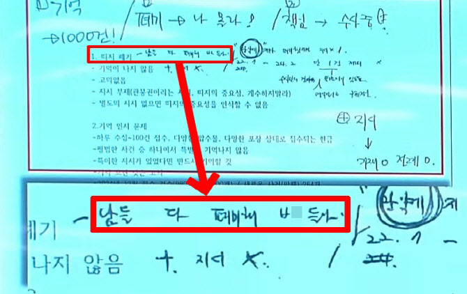 "다 폐기해 XX들아" 청문회서 檢수사관 메모 포착 '발칵'