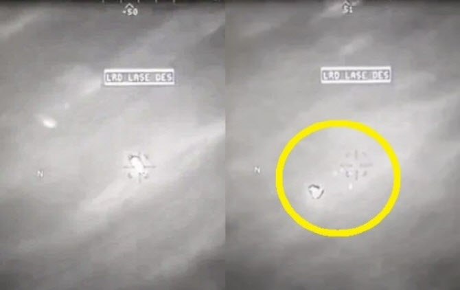 미사일 튕겨내는 ‘UFO 영상’ 최초 공개…美 뒤집어졌다(영상)