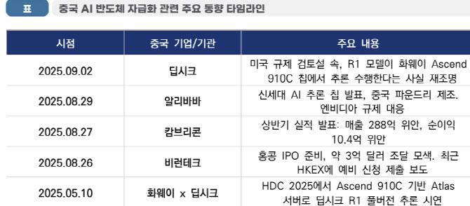 중국, AI 반도체 자립 가속…설계부터 응용까지 독자 생태계