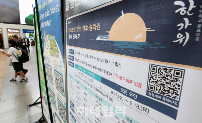 [포토]추석 열차표 예매, 앱과 홈페이지에서만 가능합니다