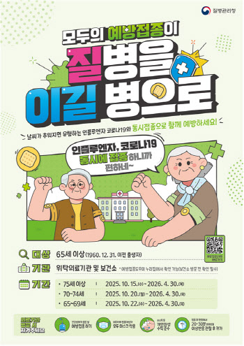 코로나19 예방접종 10월 15일부터 시작