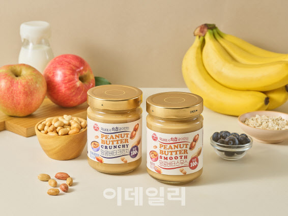 오뚜기, 100% 땅콩버터 크런치·스무스 2종 출시