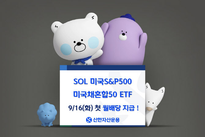 ‘SOL 미국S&P500 미국채혼합50 ETF’, 첫 월배당 주당 36원 지급