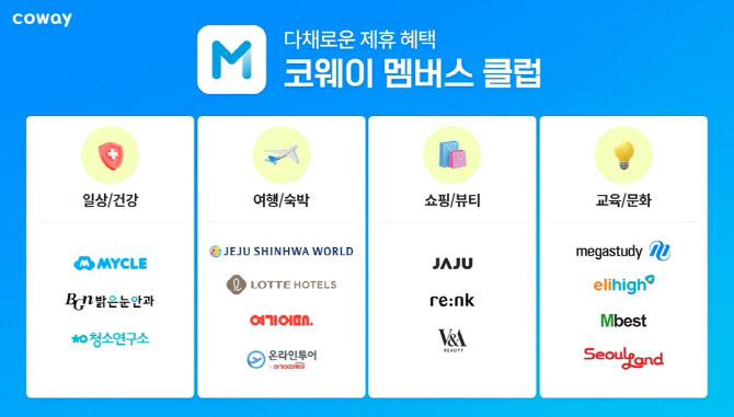 코웨이, 고객 전용 멤버십 '코웨이 멤버스 클럽' 첫선