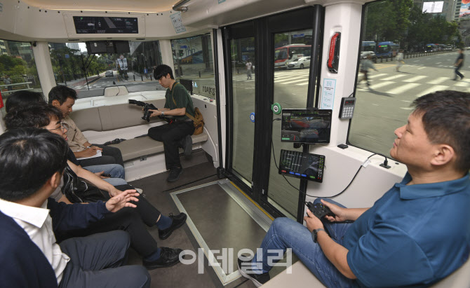 [포토] 자율주행셔틀 내부