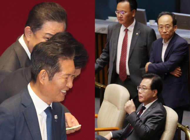 "민주당 손에 무참히 유린"…국힘, 정부조직법 통과 비판