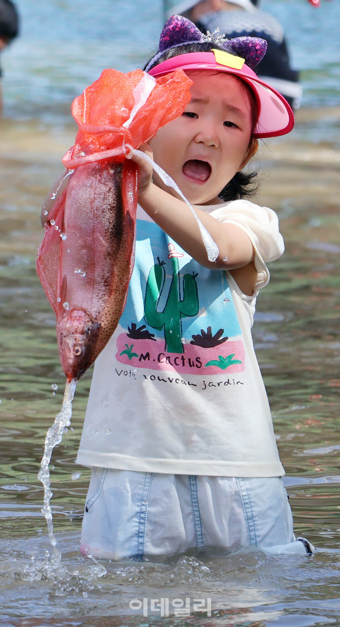 [포토] 와일드앤(&)로컬푸드축제 맨손잡기