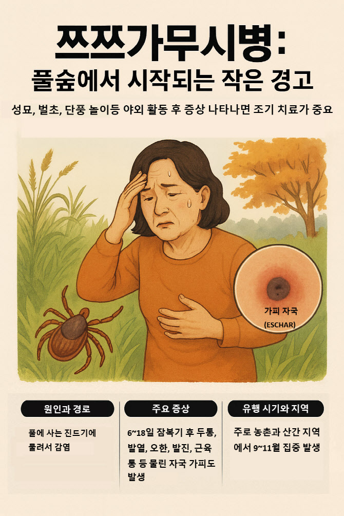 성묘, 벌초 시 작은 위협, ‘쯔쯔가무시병’ 가을철 주의보