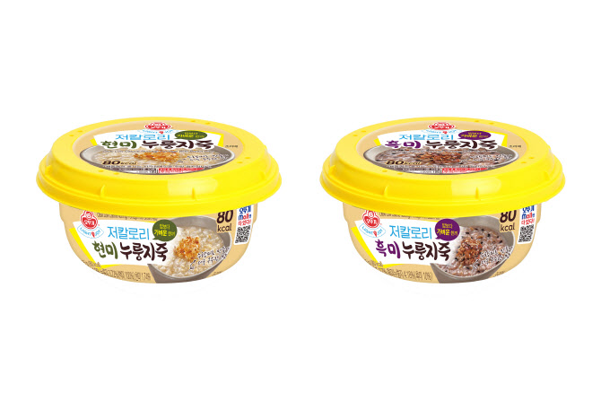 오뚜기, ‘LIGHT&JOY 저칼로리 현미·흑미 누룽지죽’ 2종 출시
