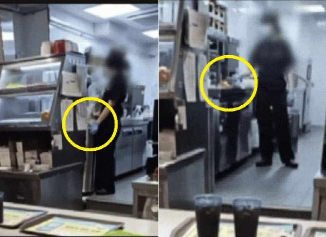 쓰레기 만진 장갑으로 햄버거 만들고 “특수장갑이라 괜찮아”