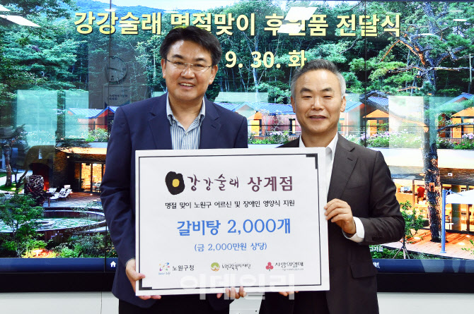 [포토] 노원구, 명절맞이 후원품 전달식