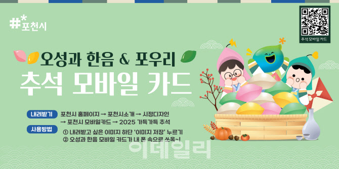 포천시, 대표 캐릭터 '오성과 한음' 추석 모바일카드 배포