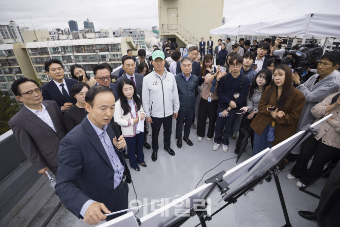 [포토] 재건축 앞둔 은마아파트 현장 점검
