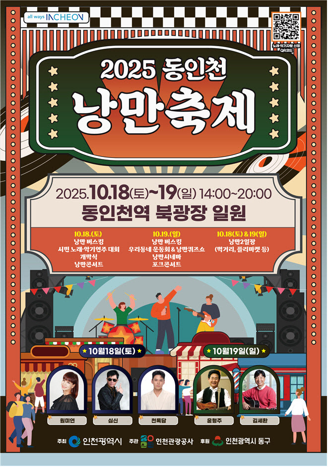 동인천 낭만축제, 18~19일 개최…“상권 활성화 기대”