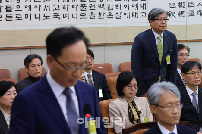 [포토]법사위 국정감사 출석한 김재호 춘천지방법원장