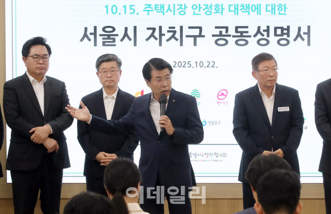 [포토] 부동산 대책 발언하는 서강석 송파구청장
