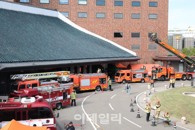 [포토]신라호텔에서 열린 안전한국훈련