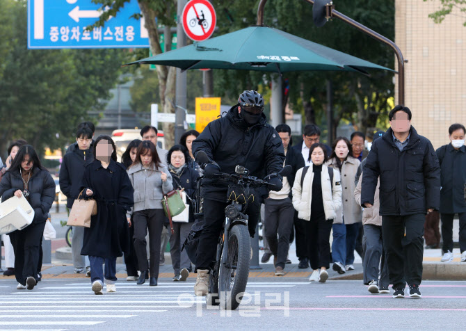 [포토] 초겨울 날씨 중무장 옷차림