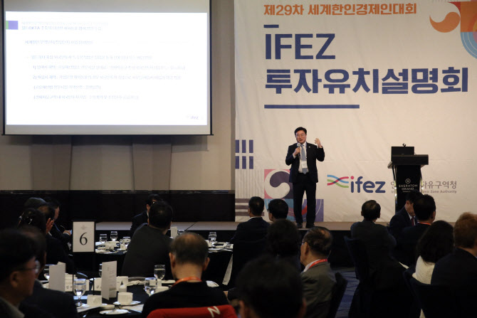 인천경제청, 세계한인경제인대회 투자유치 설명회 개최