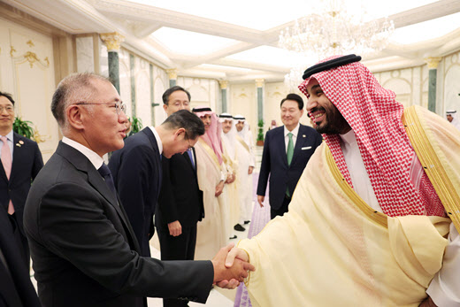 빈 살만 만난 정의선…사우디와 모빌리티 협력 `급가속`