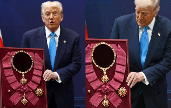 금값만 1억…'황금 사랑' 트럼프 맞춤 선물에 외신도 주목