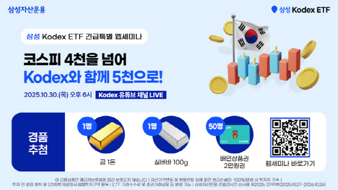 “코스피 4000시대 투자 전략은?”…삼성운용, 웹세미나 개최
