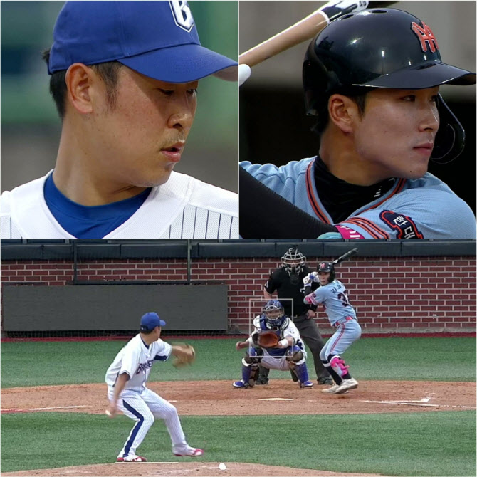 ‘최강야구’ 윤석민, 2사 1루 4번타자와 정면승부