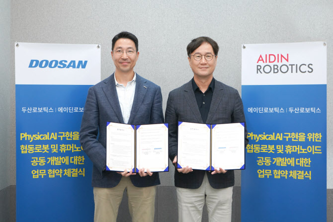 두산로보틱스, 에이딘로보틱스와 맞손…휴머노이드 공동개발
