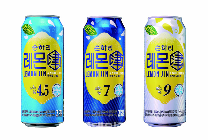 더 진하게 더 순하게...롯데칠성, 순하리 레몬진 리뉴얼