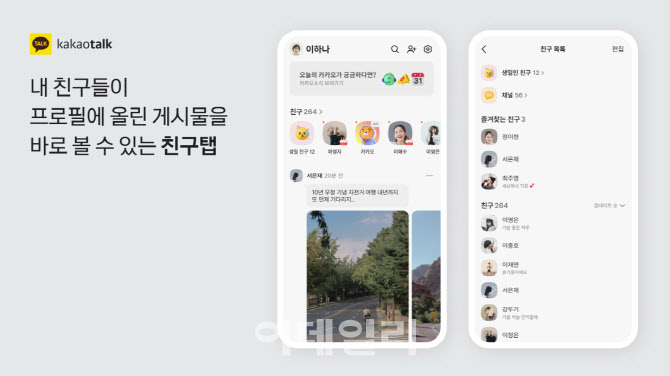 카톡 친구탭 '혹평'은 무슨…오히려 체류시간 늘었다