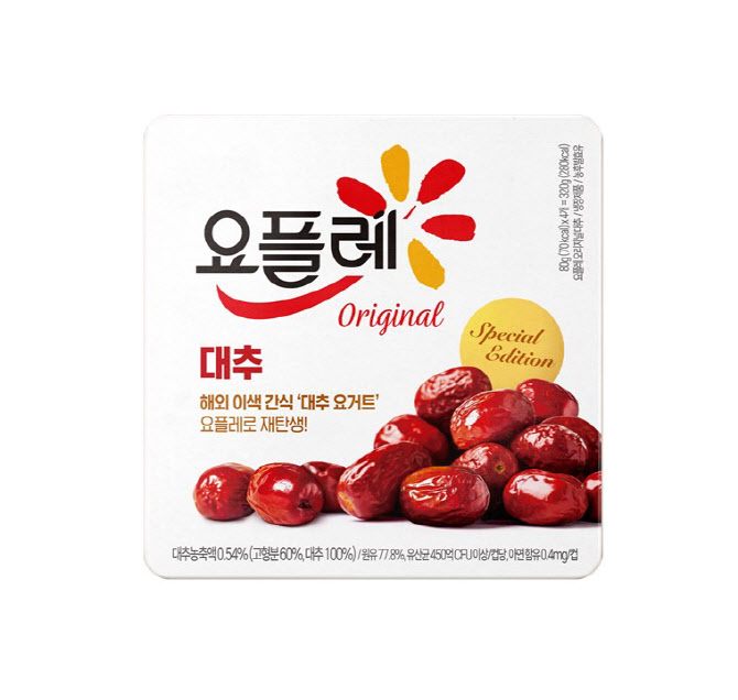 빙그레, 요플레 오리지널 ‘요플레 오리지널 대추’ 출시