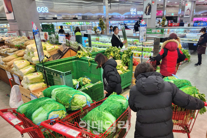 배추 한통 1000원대…롯데마트, 김장 물가 잡는다