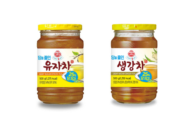 오뚜기, ‘라이트앤조이 당 줄인 액상차’ 2종 출시