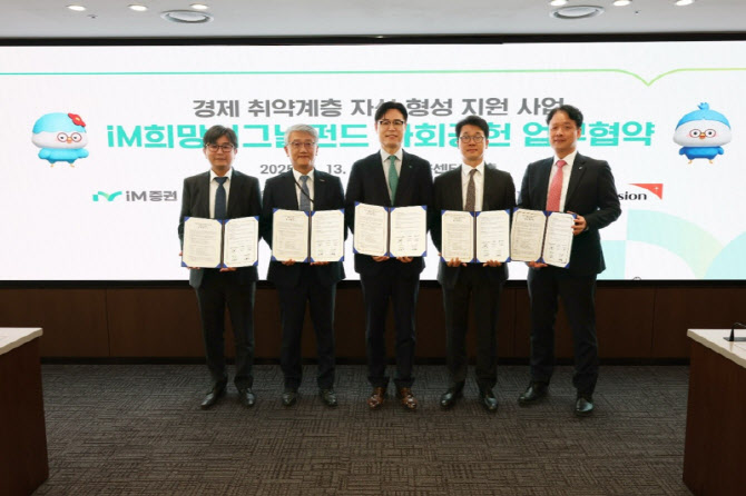시그널리포트, iM희망시그널펀드 업무 협약... 금융 소외 계층 자산 형성 지원