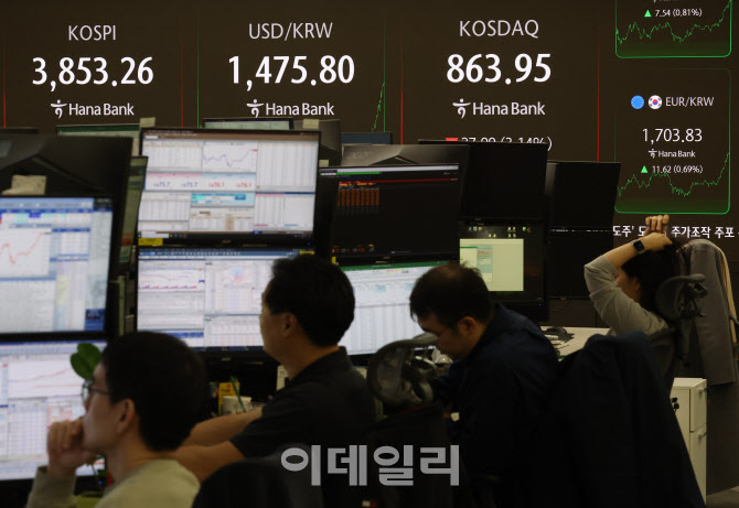 [포토]코스피-코스닥 하락, AI 거품론 부각