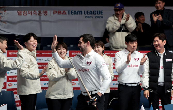 ‘최하위→1위, 역대급 반전’ 크라운해태, PBA팀리그 4라운드 우승 눈앞